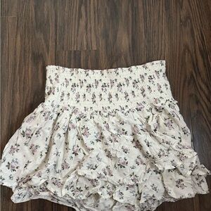 Hollister Floral Cream Skort